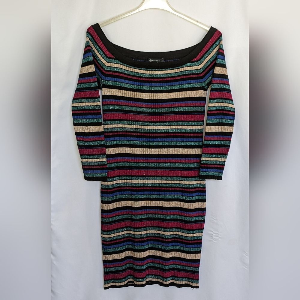 Fashion to Figure Off the Shoulder Sweater Dress
